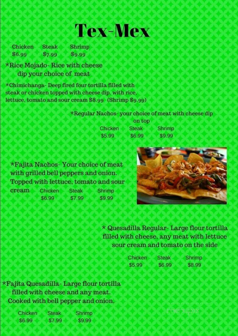 Placeritos Mexican Restaurant - Calhoun, GA menu_pic