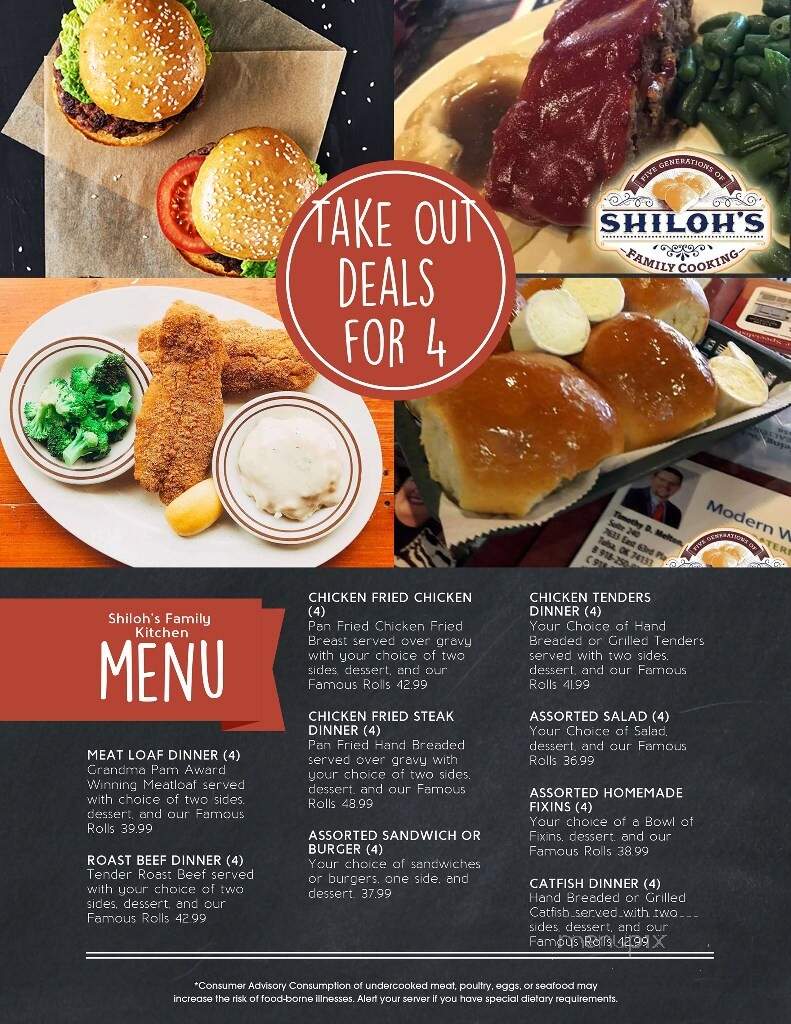 Shiloh's - Cleveland, OK menu_pic