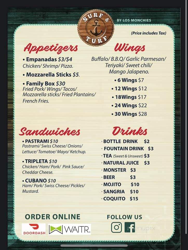 Surf and Turf - Pascagoula, MS menu_pic