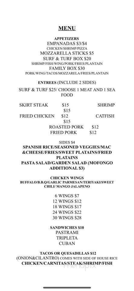 Surf and Turf - Pascagoula, MS menu_pic