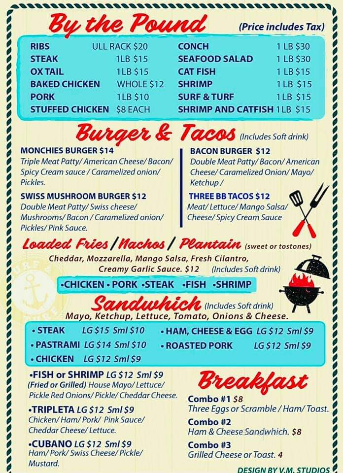 Surf and Turf - Pascagoula, MS menu_pic