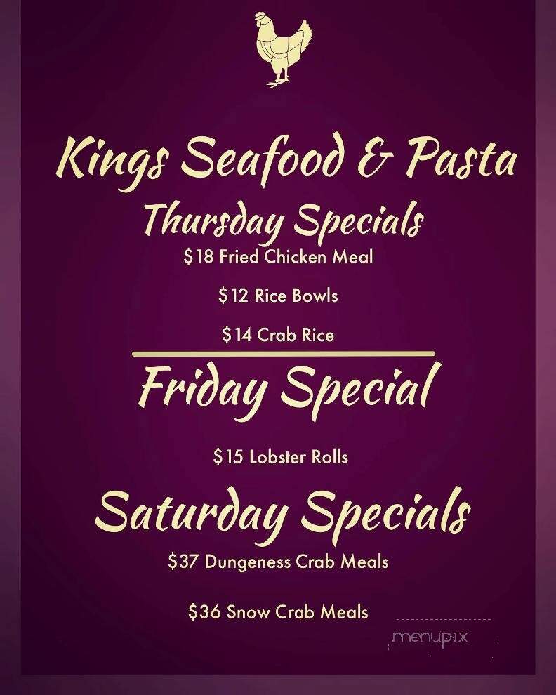 Kings Seafood & Pasta - POTTSTOWN, PA menu_pic