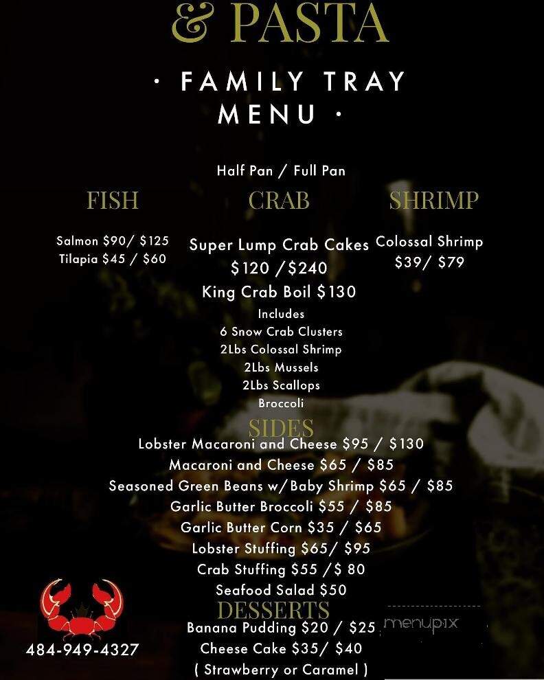 Kings Seafood & Pasta - POTTSTOWN, PA menu_pic