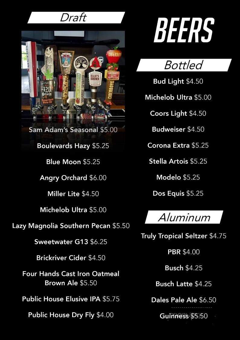 Sips Bar and Restaurant - Branson, MO menu_pic