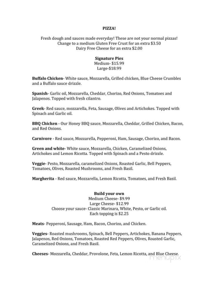 Sips Bar and Restaurant - Branson, MO menu_pic