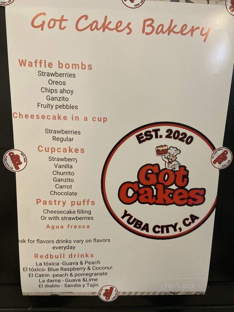 Got Cakes Bakery - Yuba City, CA menu_pic
