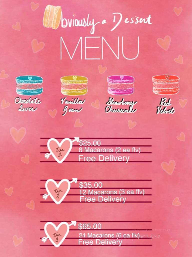 Obviously Dessert - Daytona Beach, FL menu_pic