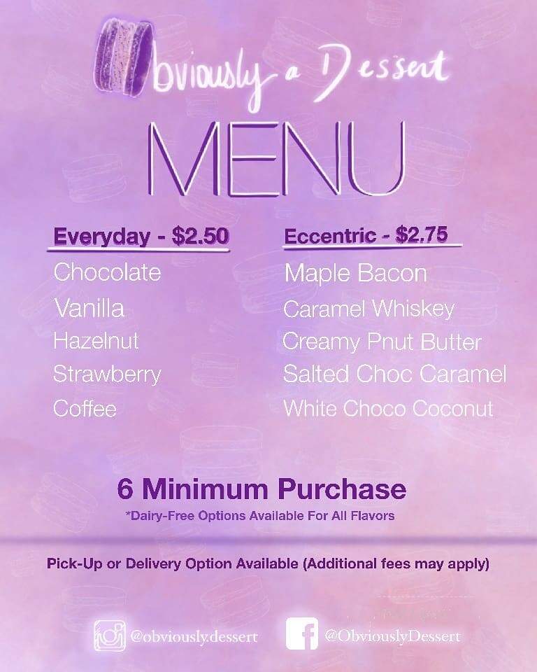 Obviously Dessert - Daytona Beach, FL menu_pic