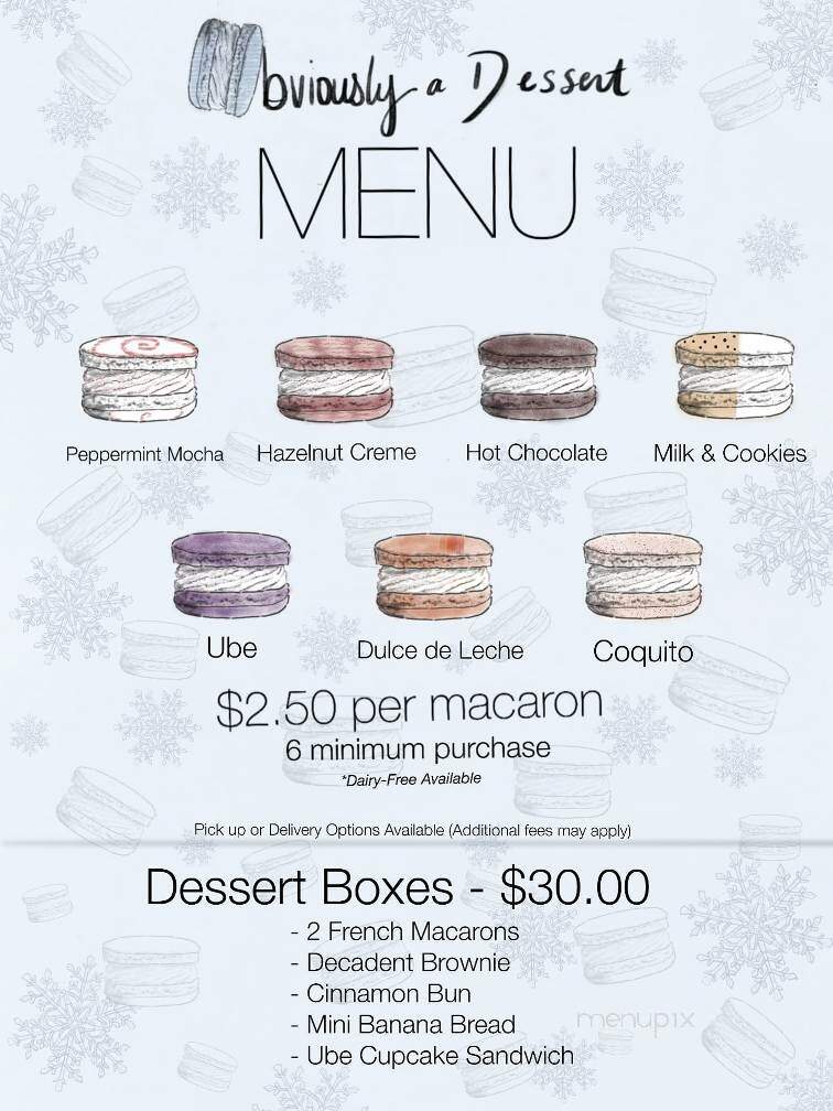 Obviously Dessert - Daytona Beach, FL menu_pic