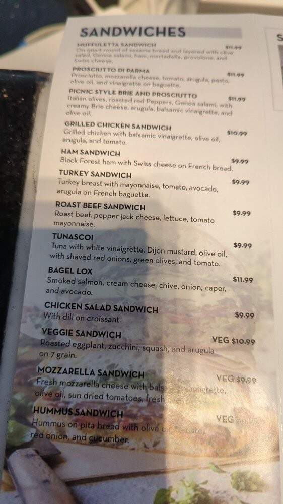 Bienvenue Cafe - New Orleans, LA menu_pic