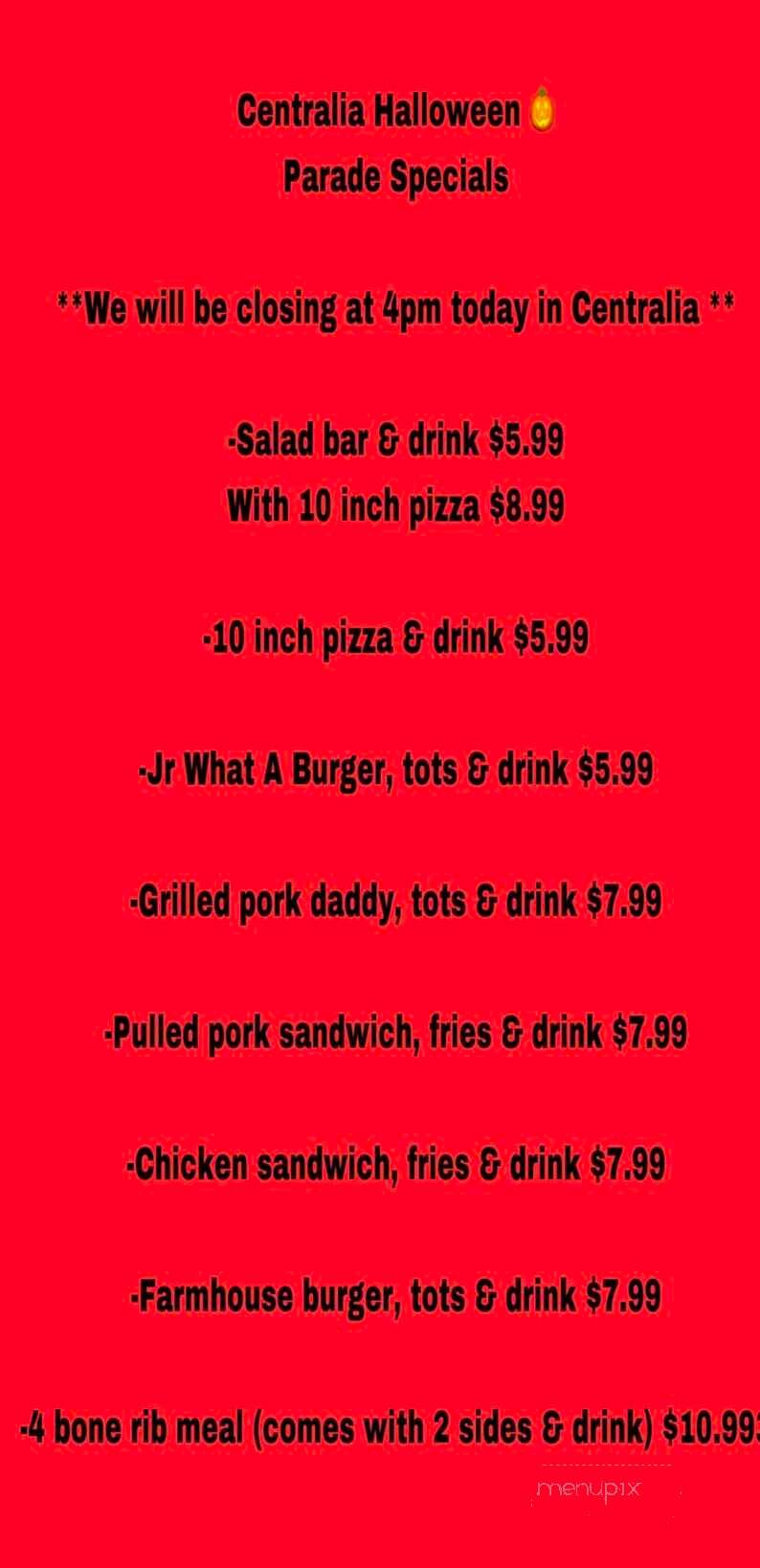 Chaddy Daddy's BBQ - Carlyle, IL menu_pic