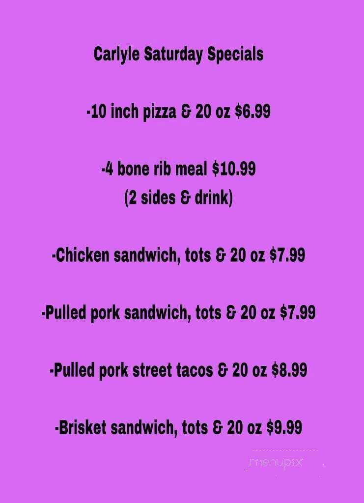 Chaddy Daddy's BBQ - Carlyle, IL menu_pic