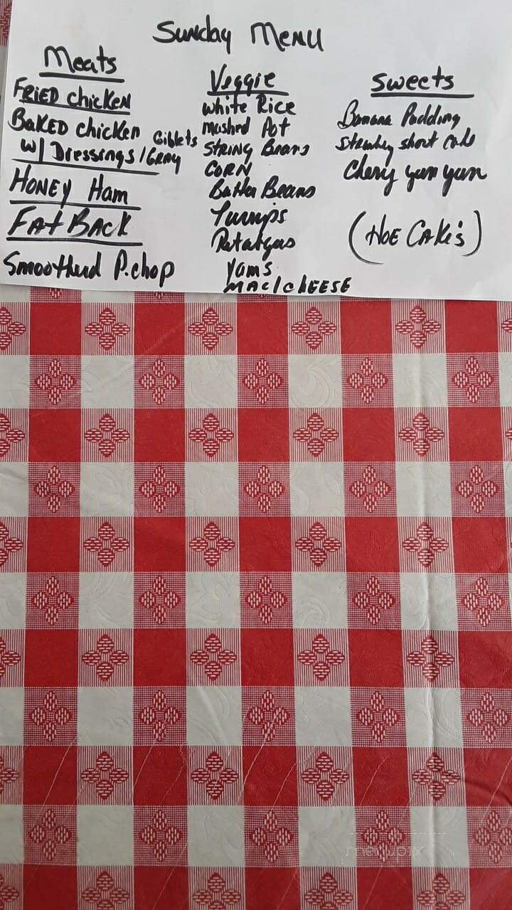 Rusty & Paula's - Bamberg, SC menu_pic