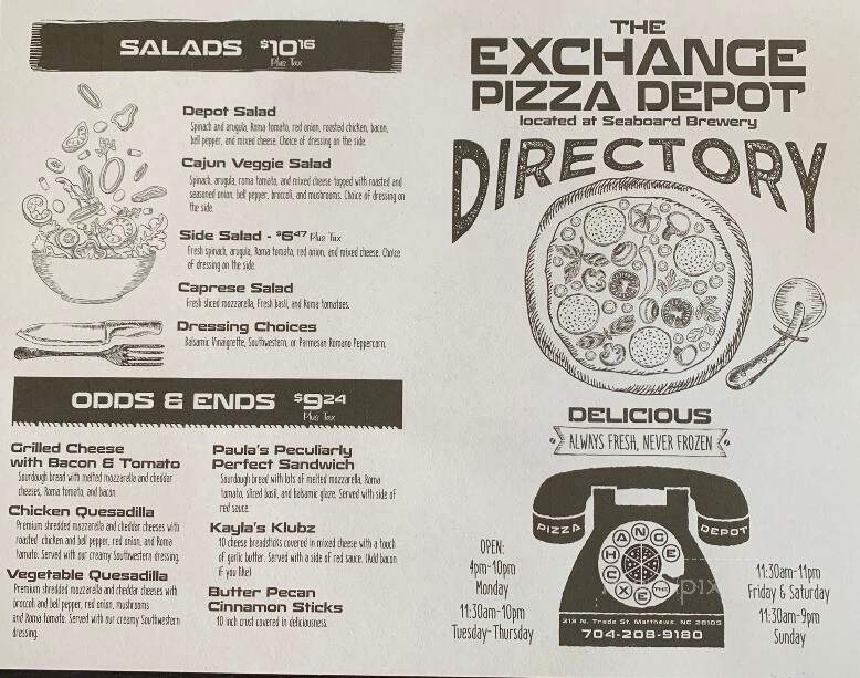 Exchange Pizza Depot @ 6 Grogs Indian Trail - Indian Trail, NC