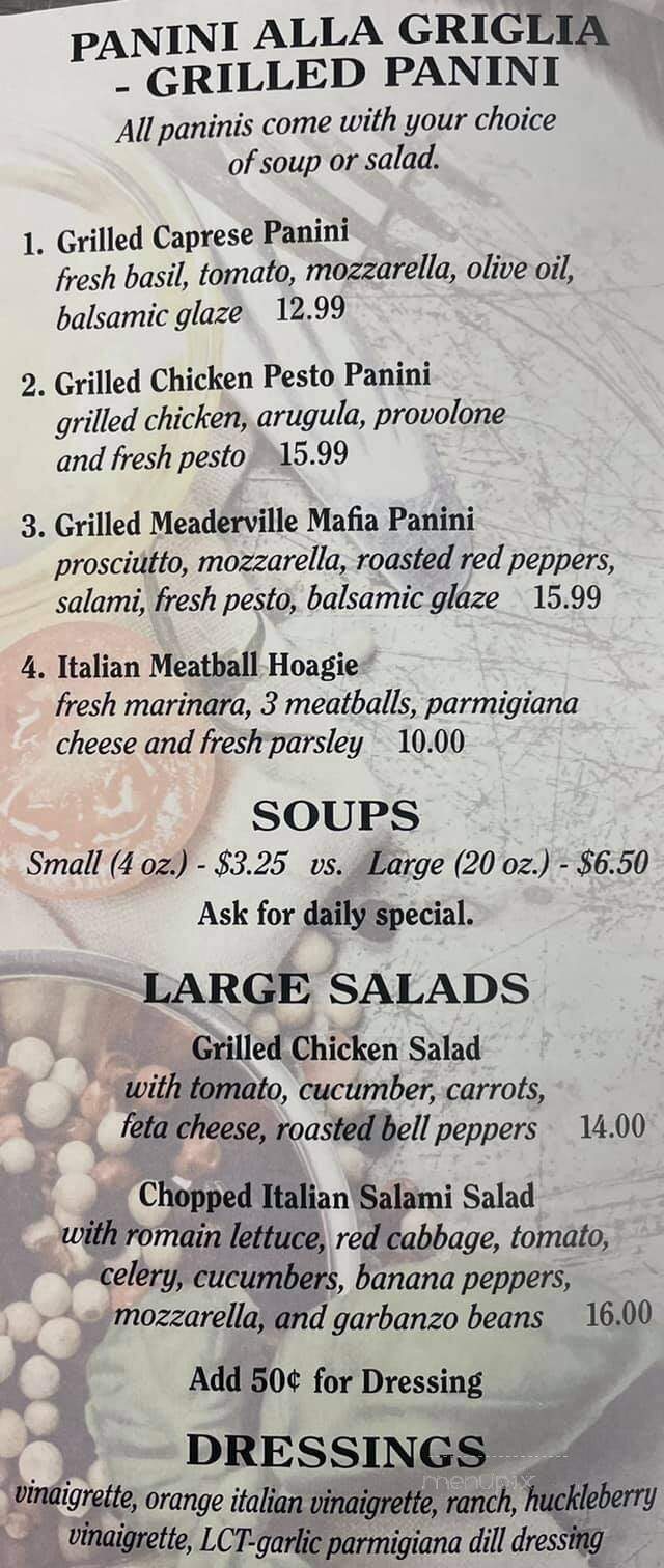 Gelateria & Pasticceria Fiorentina - Butte, MT menu_pic