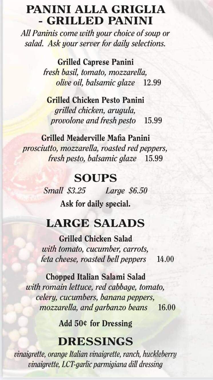 Gelateria & Pasticceria Fiorentina - Butte, MT menu_pic
