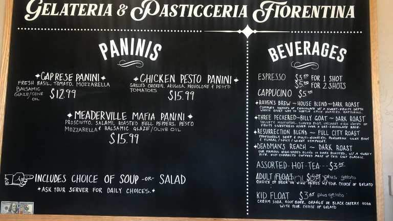Gelateria & Pasticceria Fiorentina - Butte, MT menu_pic