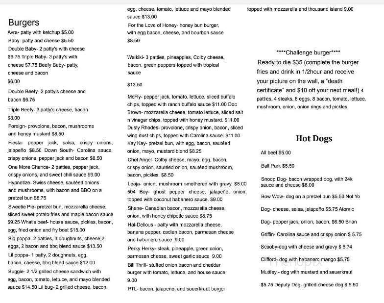 Back To the Foodture - Pittsburgh, PA menu_pic