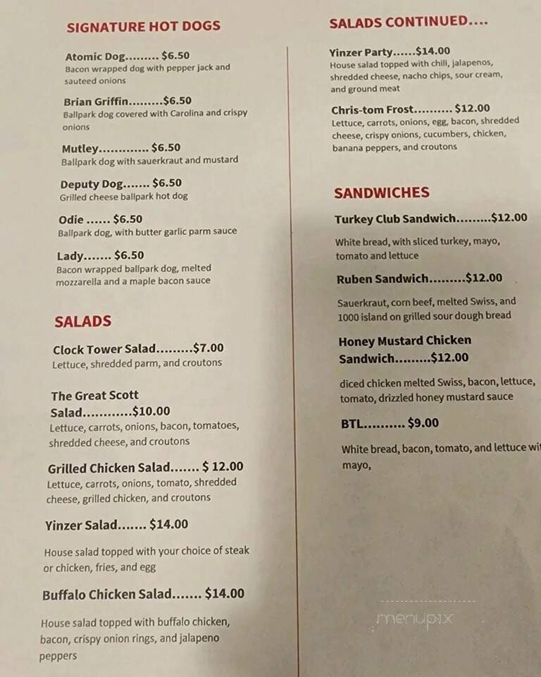 Back To the Foodture - Pittsburgh, PA menu_pic