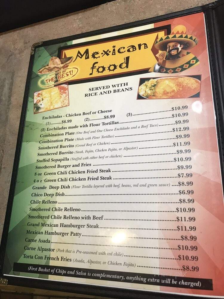 Dona Carmen's - Guymon, OK menu_pic