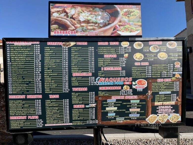 Vaqueros Carne Asada - Casa Grande, AZ menu_pic