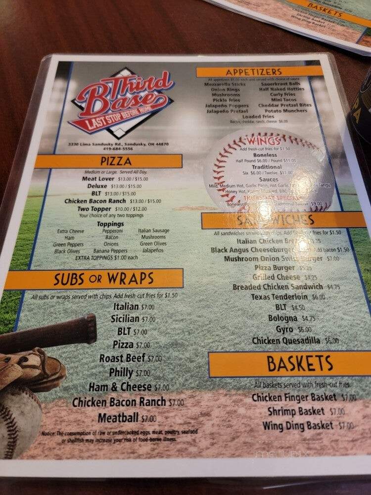 Bayside Tavern - Sandusky, OH menu_pic