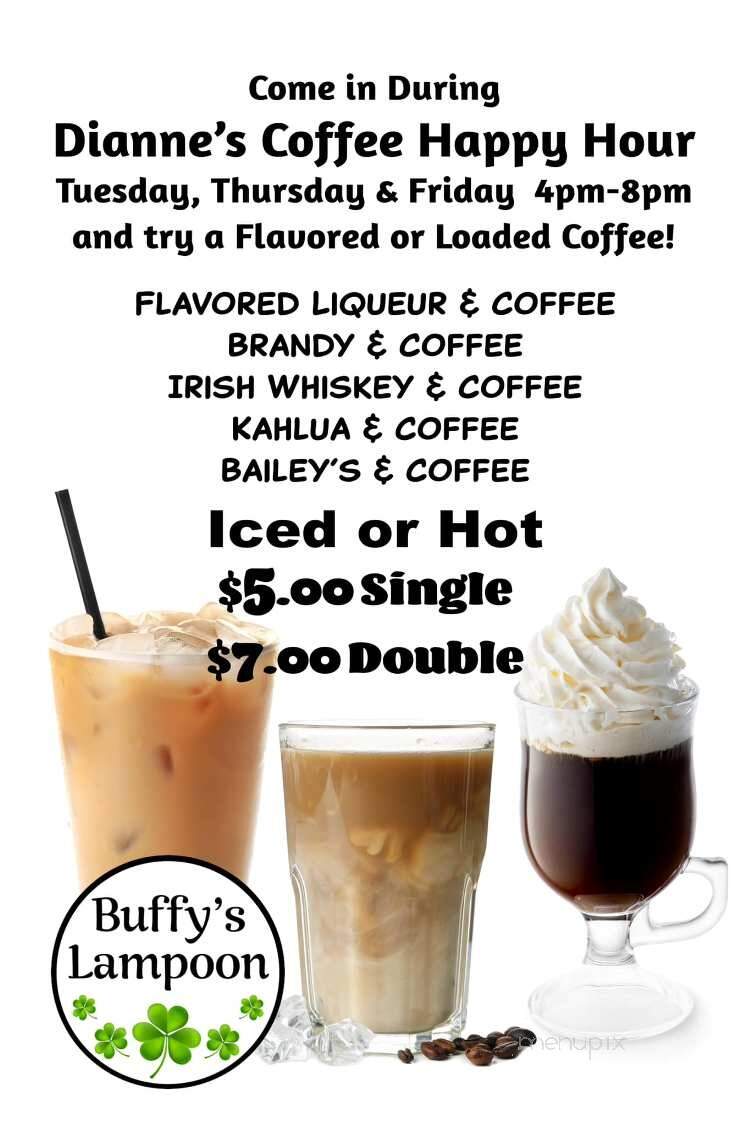 Buffy's Lampoon Tavern - Stevens Point, WI menu_pic