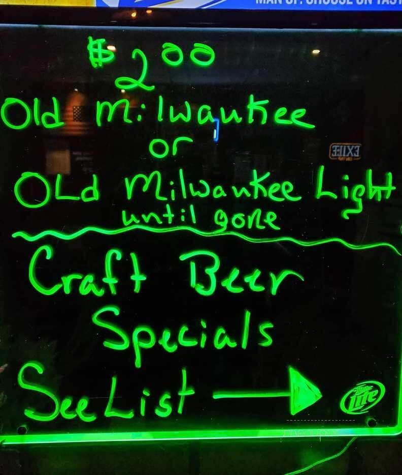 Road Hog Bar - State Center, IA menu_pic