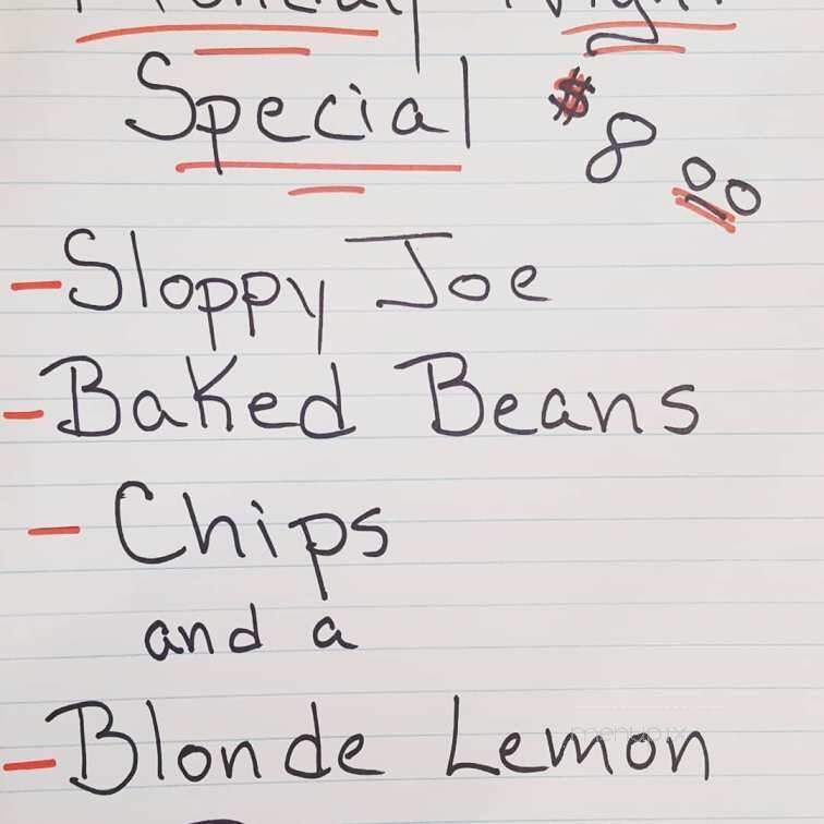 Road Hog Bar - State Center, IA menu_pic