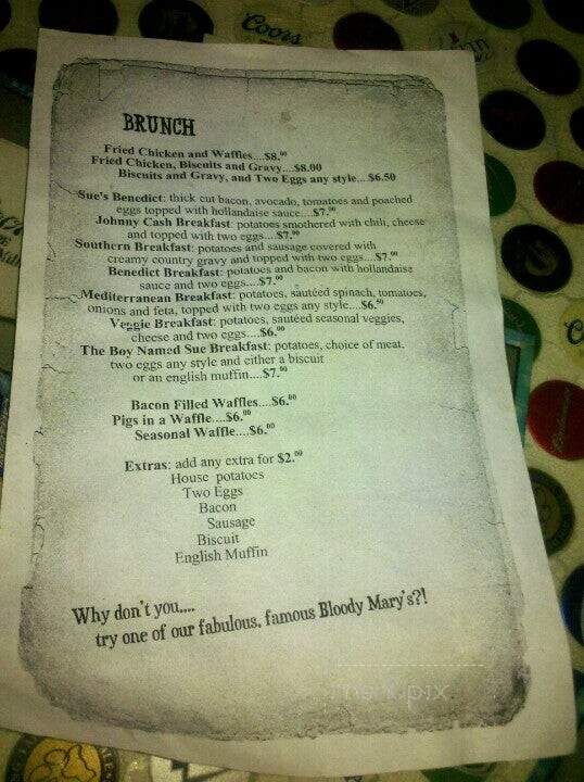 A Bar Named Sue - Salt Lake City, UT menu_pic