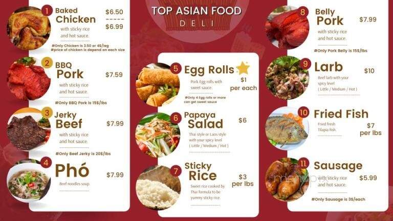 Top Asian Cafe - Worthington, MN menu_pic