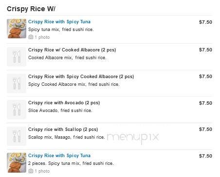 Sushi Mac - Sherman Oaks, CA menu_pic