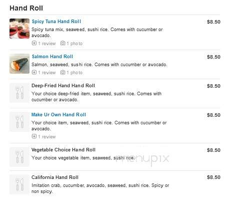 Sushi Mac - Sherman Oaks, CA menu_pic