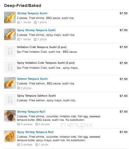 Sushi Mac - Sherman Oaks, CA menu_pic