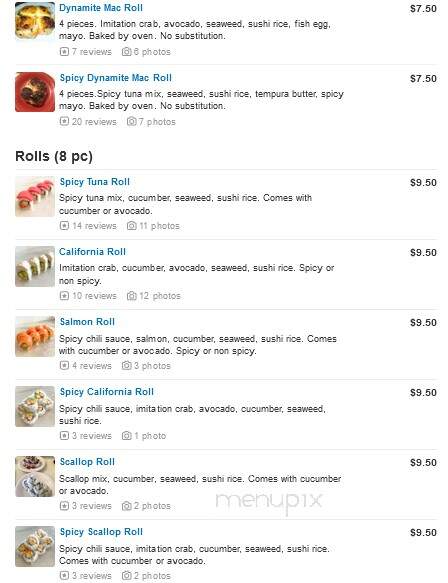Sushi Mac - Sherman Oaks, CA menu_pic