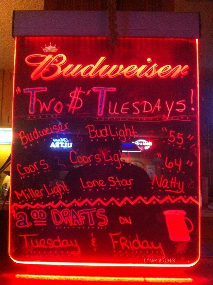 Granite-O-Bar - Llano, TX menu_pic