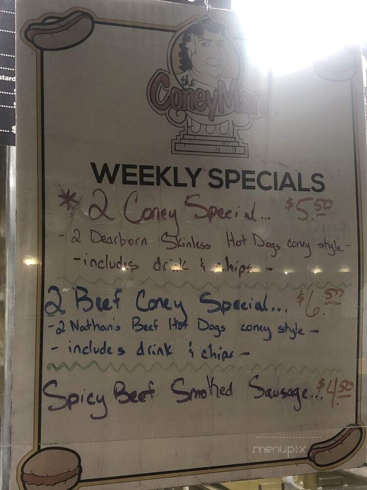 Coney Man - Detroit, MI menu_pic