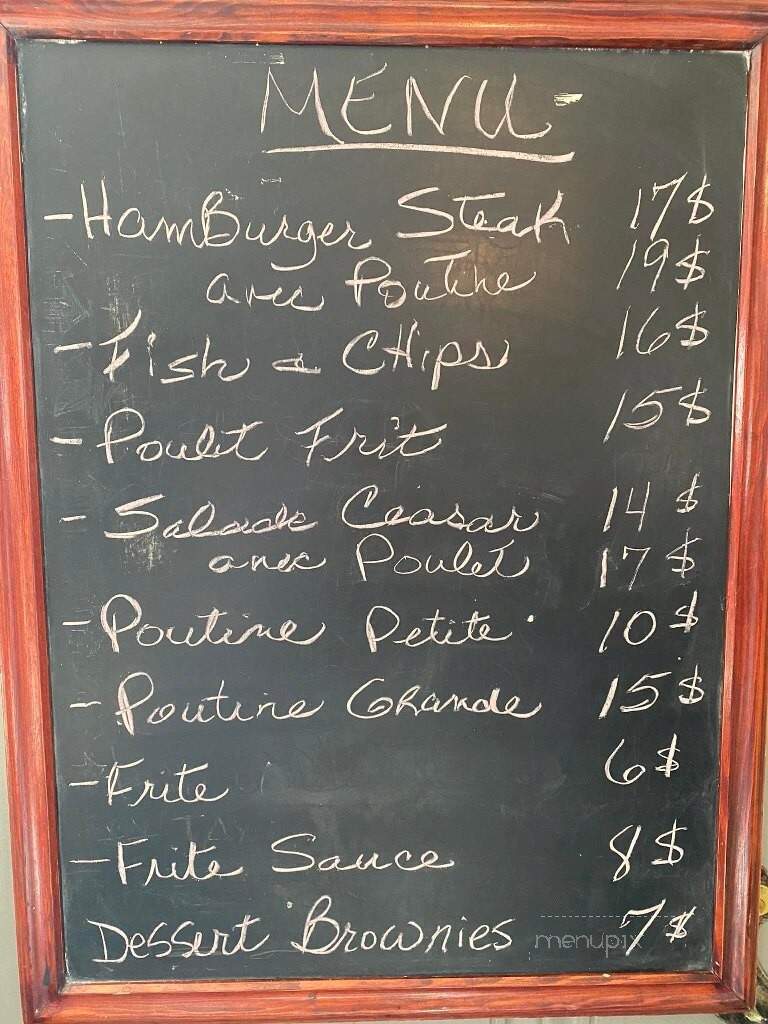 Brasserie Tremblay - Longueuil, QC menu_pic