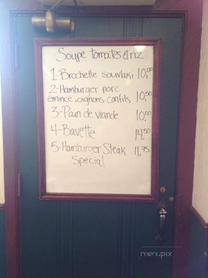 Brasserie Tremblay - Longueuil, QC menu_pic