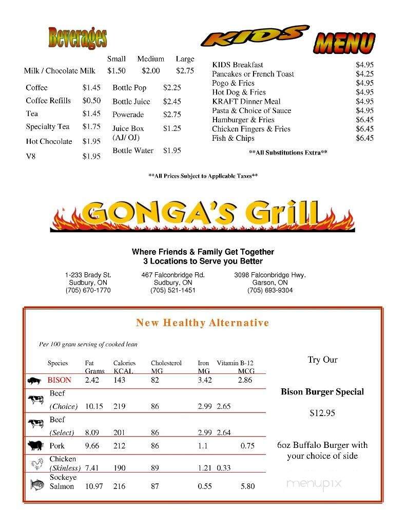 Gonga's Grill 3 - Sudbury, ON