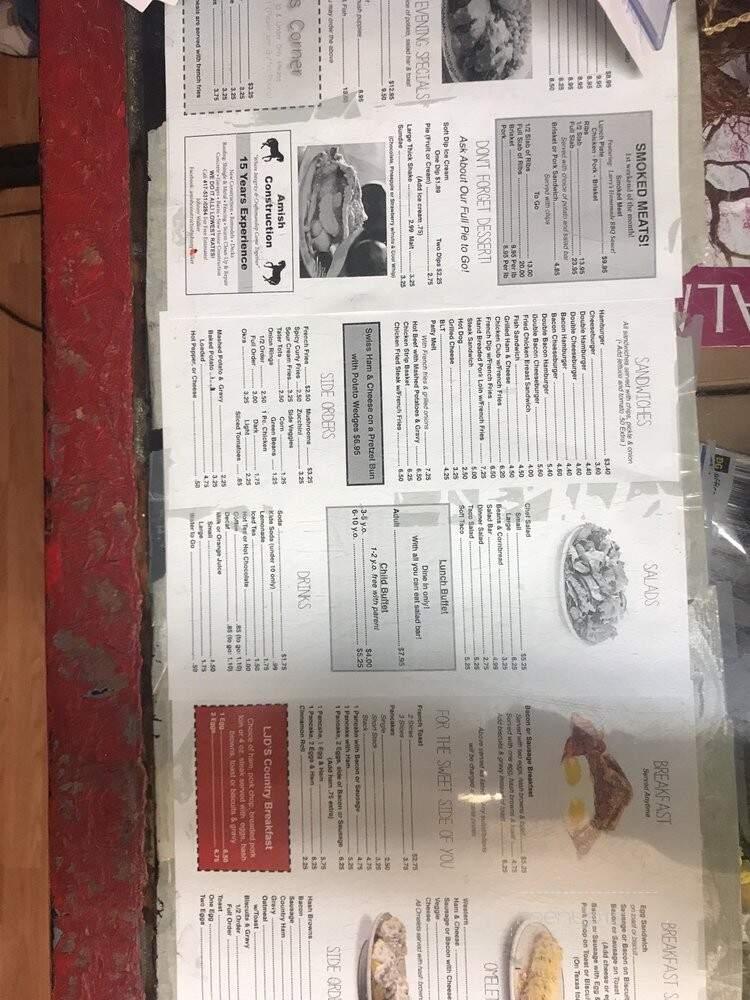 Ljd's - Hartville, MO menu_pic