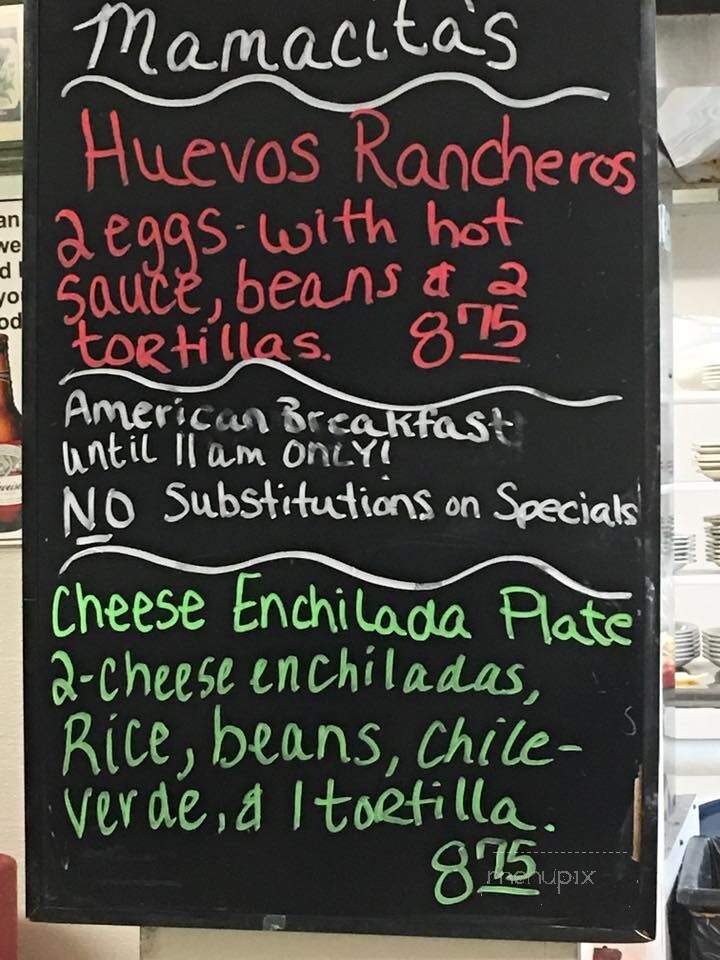 Mamacita's Cafe - Billings, MT menu_pic