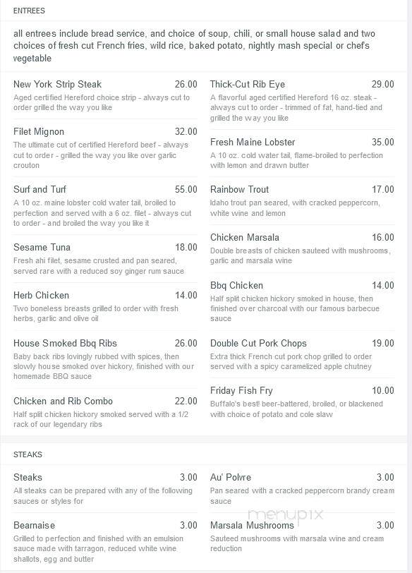 Doctor Bird - Buffalo, NY menu_pic
