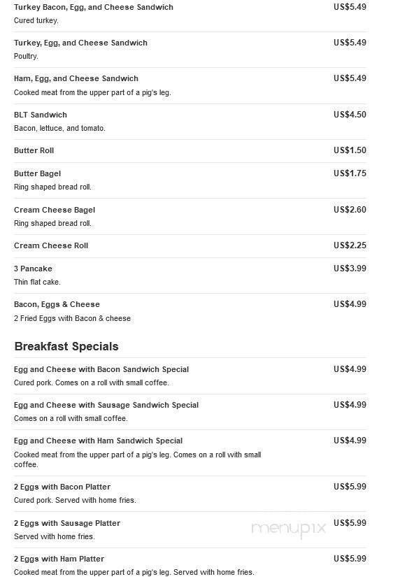 Sand Lane Deli - Staten Island, NY menu_pic