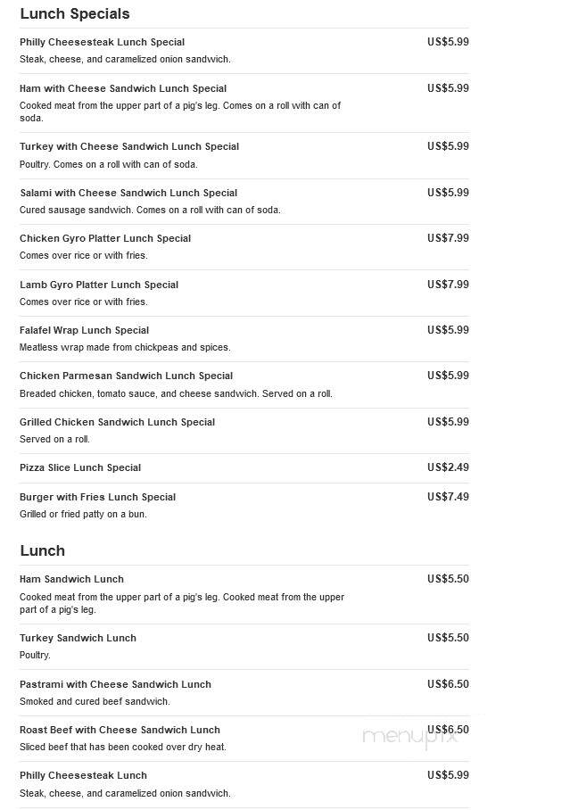 Sand Lane Deli - Staten Island, NY menu_pic