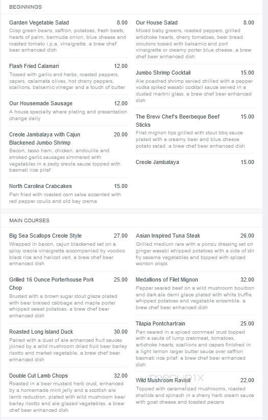 Tim Schafer's At Lake Norman - Sherrills Ford, NC menu_pic