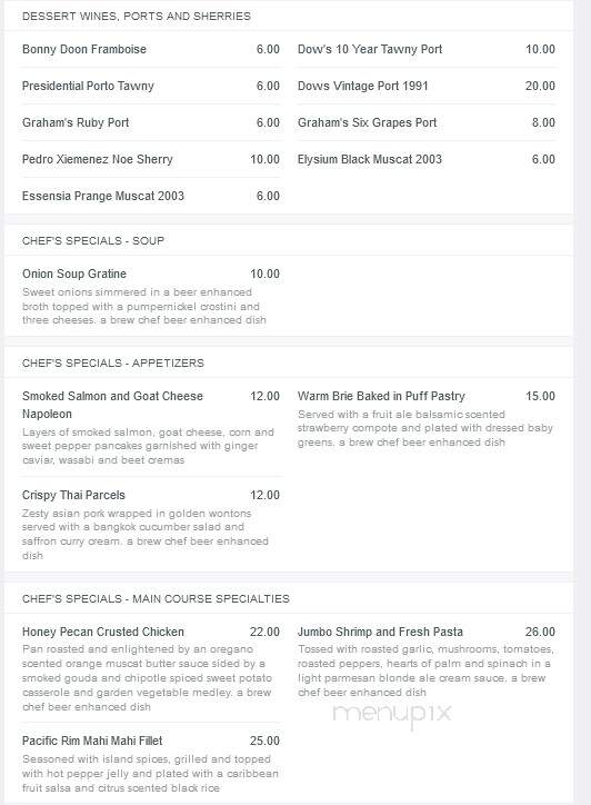 Tim Schafer's At Lake Norman - Sherrills Ford, NC menu_pic