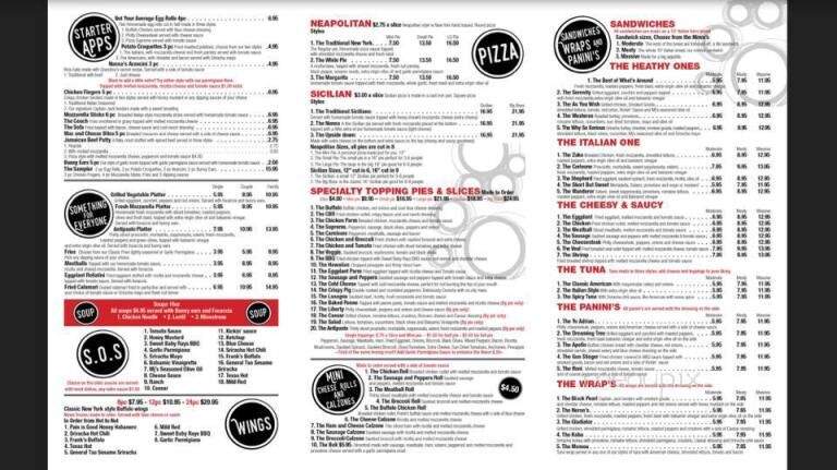 MJ's Pizzeria - Queens, NY menu_pic