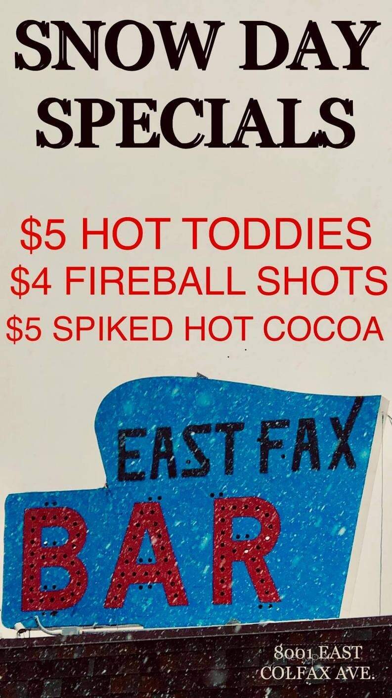 EastFax Tap - Denver, CO menu_pic