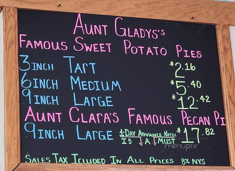 The Sweet Potato Pie Factory & More - Rochester, NY menu_pic
